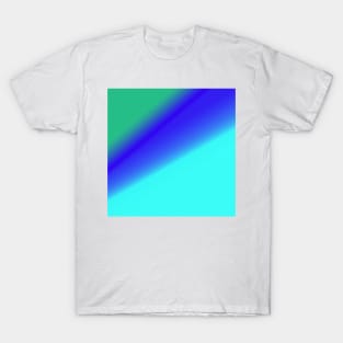 blue green abstract texture art T-Shirt